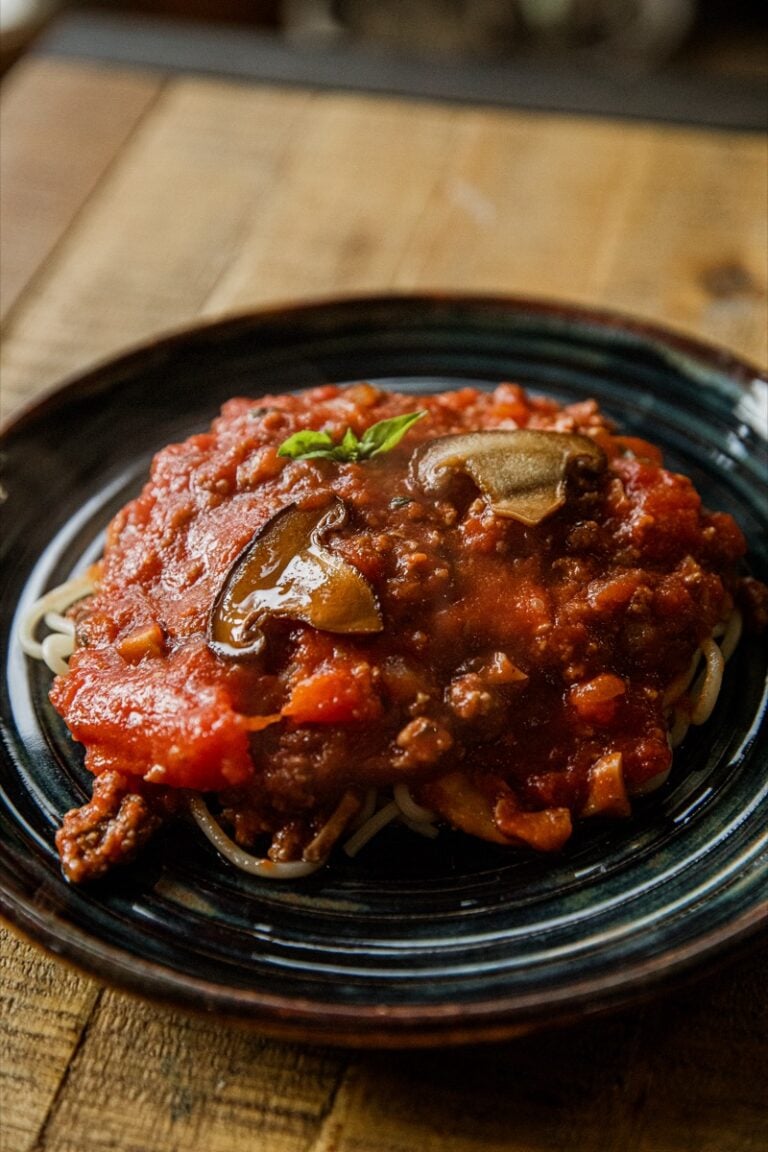 Mushroom Meat Sauce Recipe