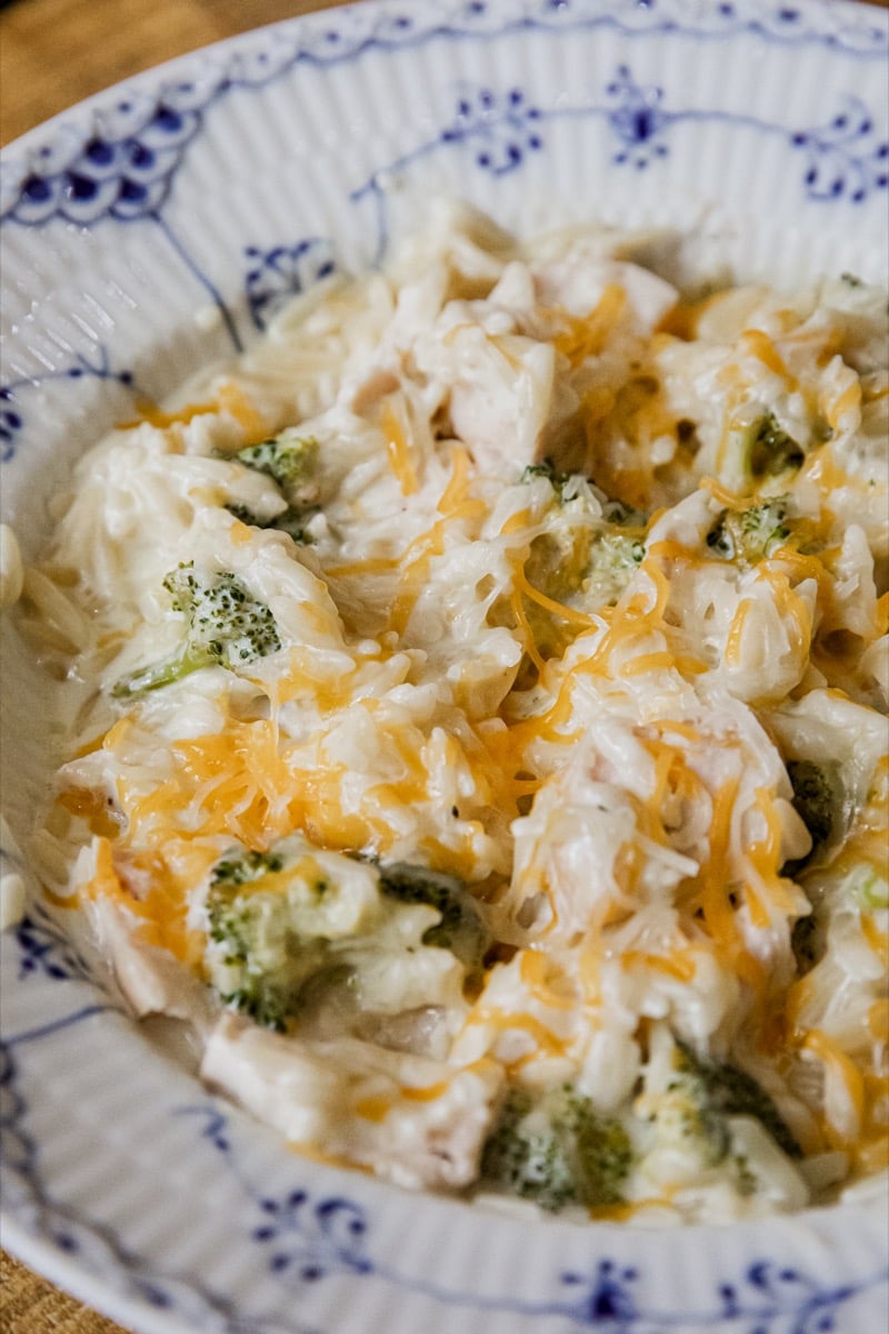 Cheesy Chicken and Broccoli Orzo