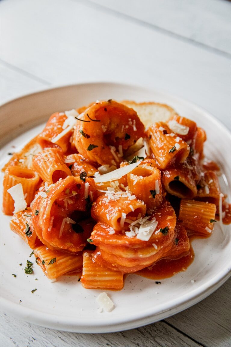 Spicy Shrimp Rigatoni