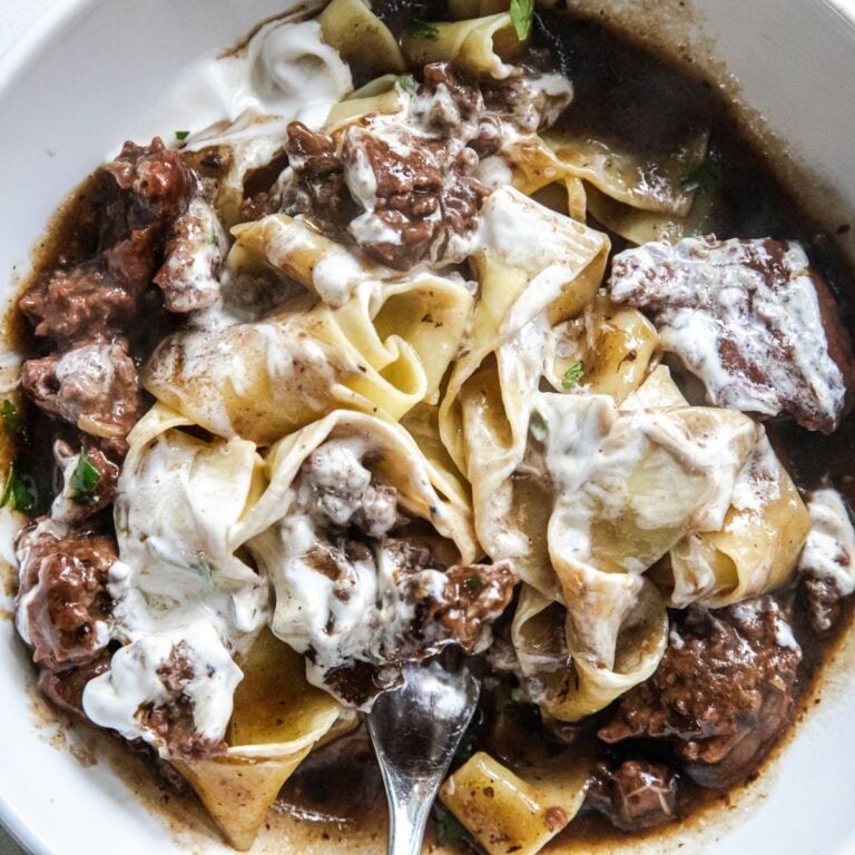 Ground Beef Stroganoff